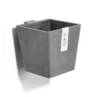 BLUMENTOPF Manhattan Wall 15/17,2/15 cm Grau - Grau, Kunststoff (15/15cm) - Ecopots