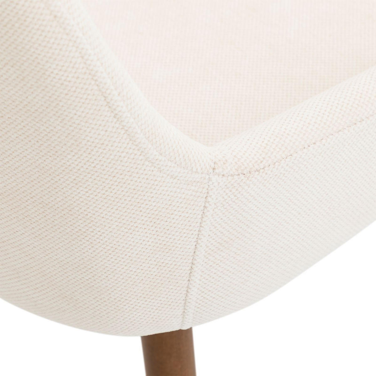 ESSZIMMERSTÜHLE PIPPA 2er-Set cremeweiß - Creme, Textil (82/42/58cm) - IDIMEX