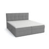 BOXBETT Doppelbett Corino Taupe 180x200 cm - Taupe, Naturmaterialien (180/200cm)