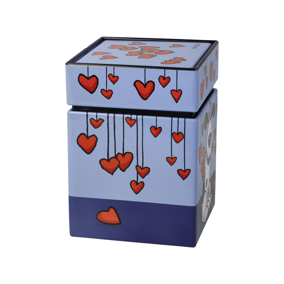 TEEDOSE Ed Eck- Love Dog, Pop Art, Metall, Bunt, 600 ml - Multicolor, Metall (7.5/11/7.5cm) - Goebel