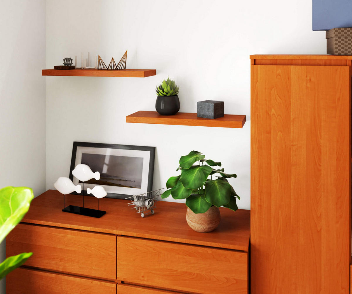 WANDREGAL Erlefarben 3/60/20 - Erlefarben, Holzwerkstoff (60/3/20cm) - RAUMHIRSCH FURNITURE