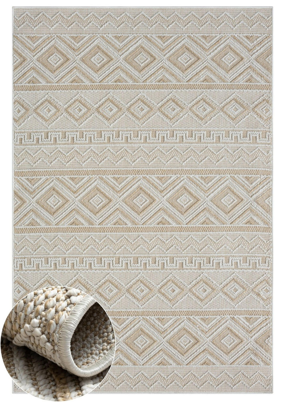 OUTDOORTEPPICH Arya Beige,Sandfarben,Creme 200/300 cm - Beige, Textil (200/300cm) - My-Rug