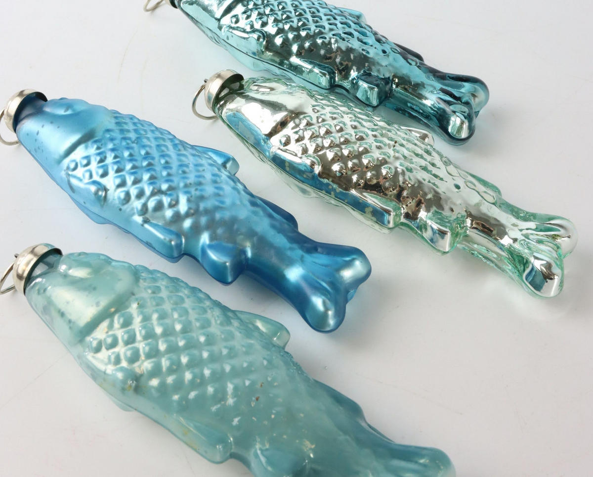 GLASSCHMUCK Fisch 13 cm - Blau, Glas (4/13/2.5cm) - FURNARO