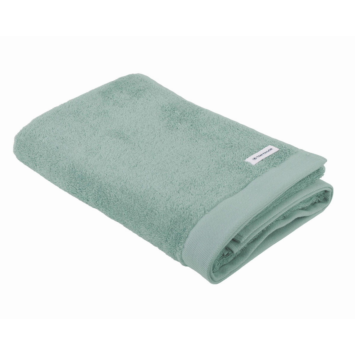 HANDTUCH-SET Color Bath, 12-tlg. Grün 100% Baumwolle - Grün, Naturmaterialien (60/120cm) - Tom Tailor