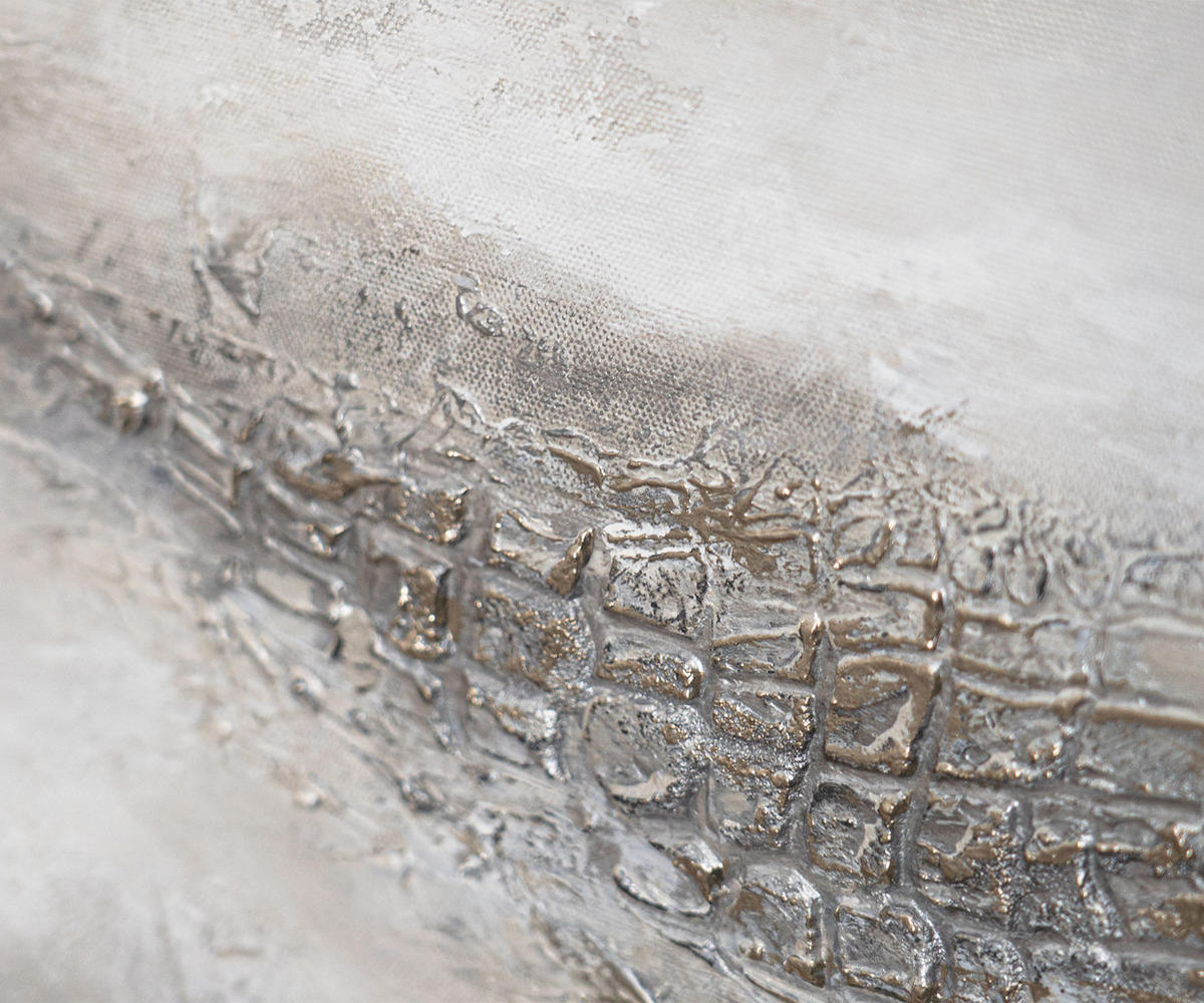 GEMÄLDE Nebulöse Ferne Schattenfugenrahmen Grau 160x80 cm - Grau, Holz (160/80cm) - YS-art gallery