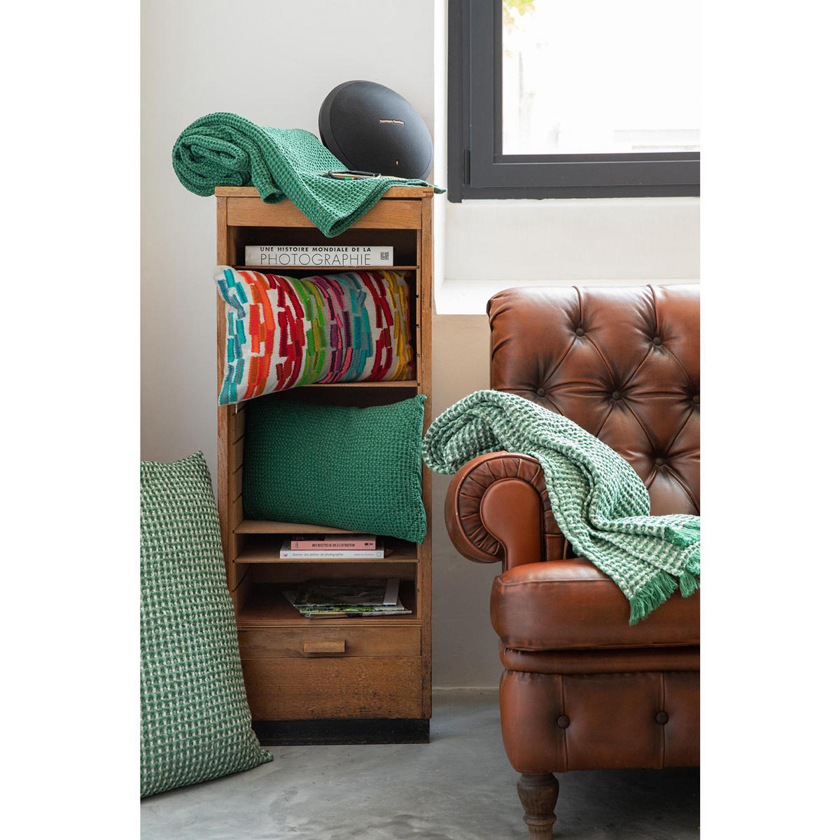 KISSEN Maia fichte 30 x 50 cm - Dunkelgrün, Textil (30/50cm) - Vivaraise