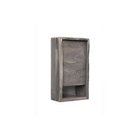 HÄNGESCHRANK Akazie 40x20x70 grau lackiert PURE ACACIA #602 - Grau, Holz (40/70/20cm) - Massivmoebel24