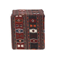 SITZWÜRFEL mit Kelim-Muster, 36/36/38 cm - Multicolor, Textil (36/38/36cm) - Homescapes