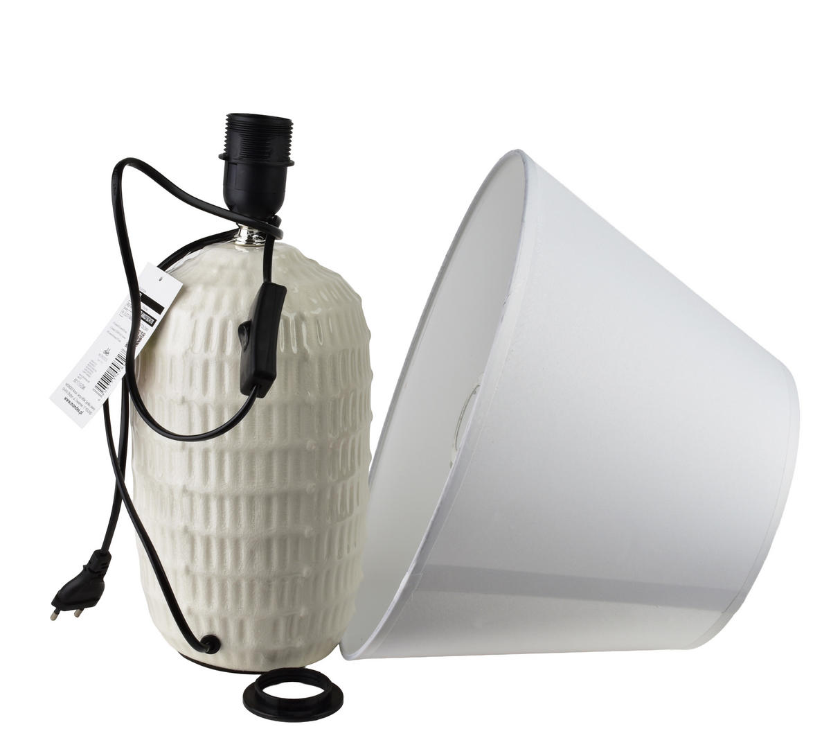 TISCHLAMPE Leti Beige 15/32/47 cm Keramik - Beige, Keramik (17/32/47cm) - Mondex