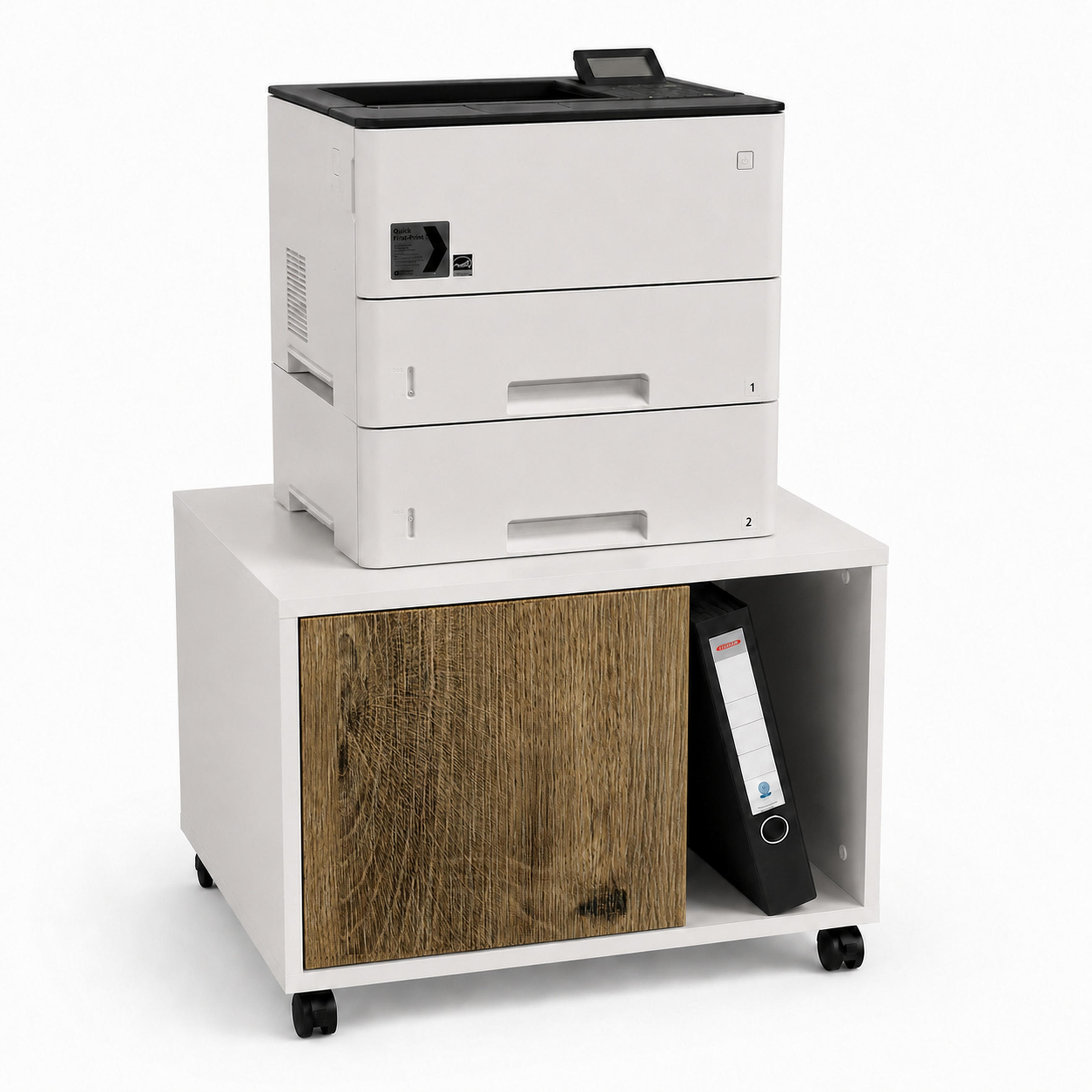 DRUCKERSCHRANK Amira Eiche Ribbeck 43/57/52 cm - Alteiche, Holzwerkstoff (57.5/43.5/52cm) - SIMPLYFURN