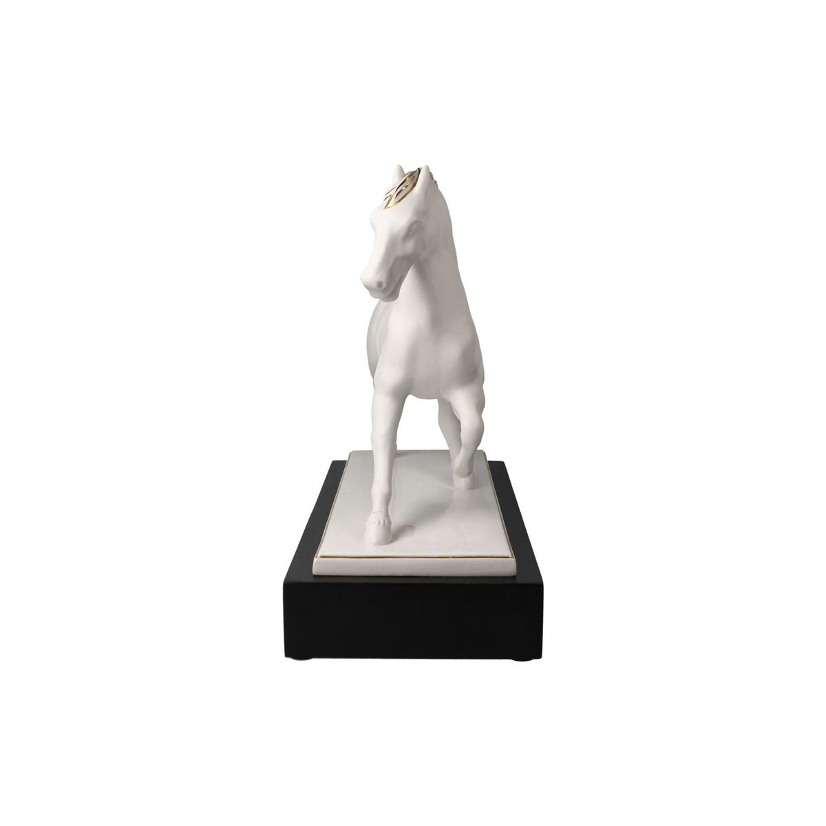 DEKOOBJEKT Studio 8 - Gracieux, Biskuit-Porzellan, Weiß-Gold, 28 cm - Weiß, Keramik (14/28/32cm) - Goebel