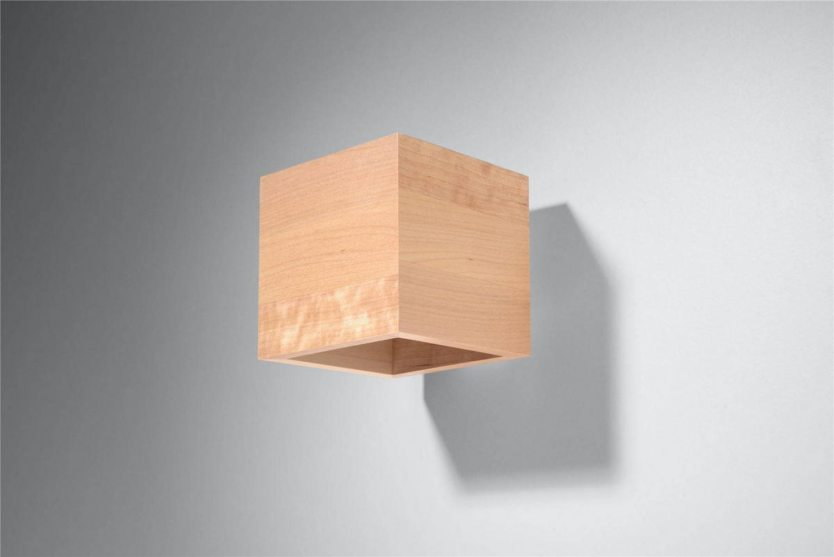 WANDLEUCHTE Holz Braun Up & Down - Braun, Holz (12/10/10cm) - Sollux Lighting