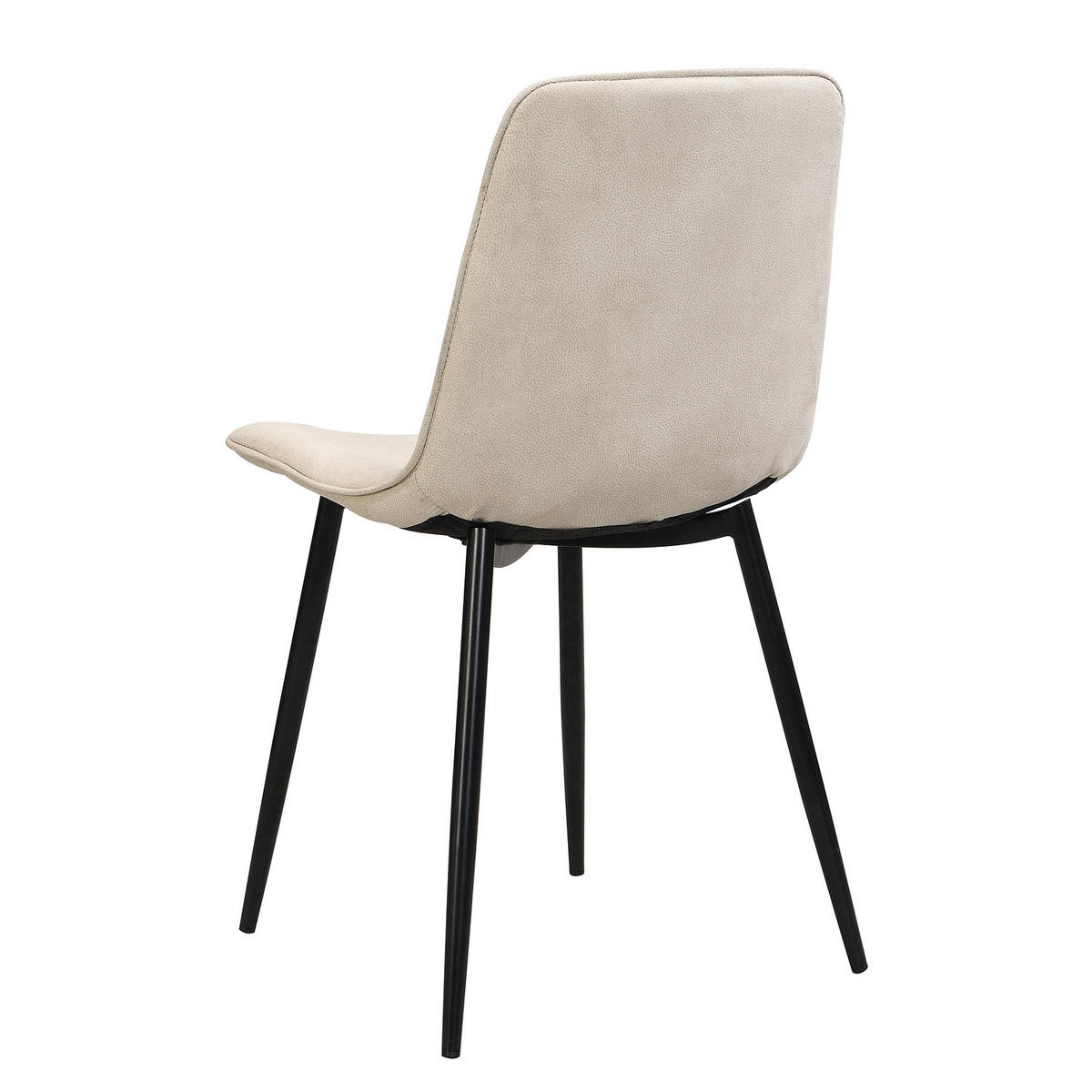 POLSTERSTUHL 4ER-SET - Metall / Textil - Beige, Textil/Metall (47/84/52cm) - home24