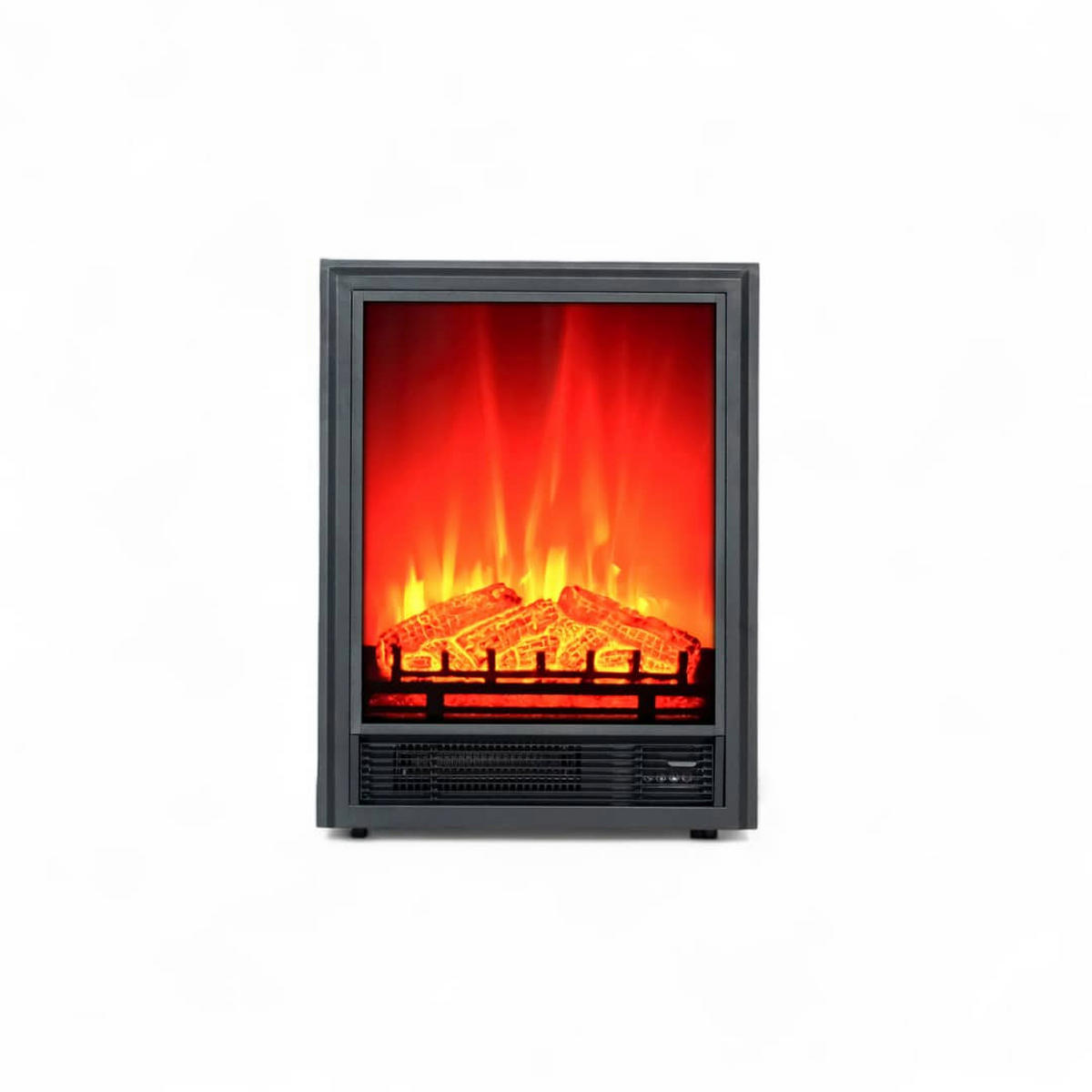 ELEKTROKAMIN 1800 W mit Bluetooth Lautsprecher EF1 - Schwarz, Metall (47.1/61.7/17.1cm) - dlc home