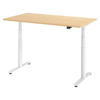 SCHREIBTISCH elektrisch Bluetooth & App XDLR 80/140/72 cm in Ahornfarben/Weiß - Ahornfarben/Weiß, Holzwerkstoff (80/140/72cm) - bümö