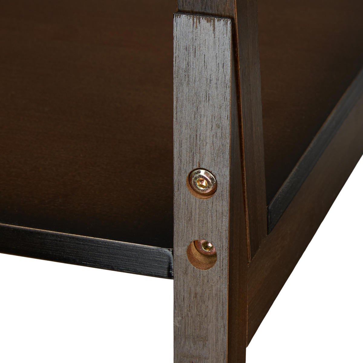 HANDTUCHHALTER - Dunkelbraun, Holz (42/133/40cm) - Relaxdays