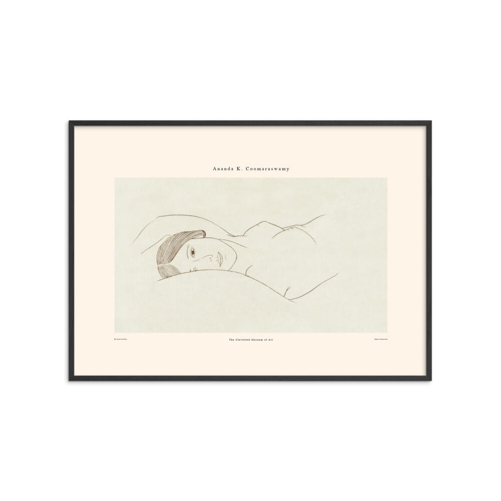 POSTER mit Rahmen Arch Atelier - Ananda 02 - Schwarz/Naturfarben, Holz/Papier (50/70cm) - Poster&Frame