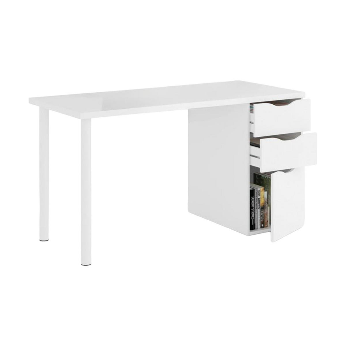 SCHREIBTISCH Weiß 60/138/74 cm - Weiß, Holzwerkstoff (60/138/74cm) - DMORA