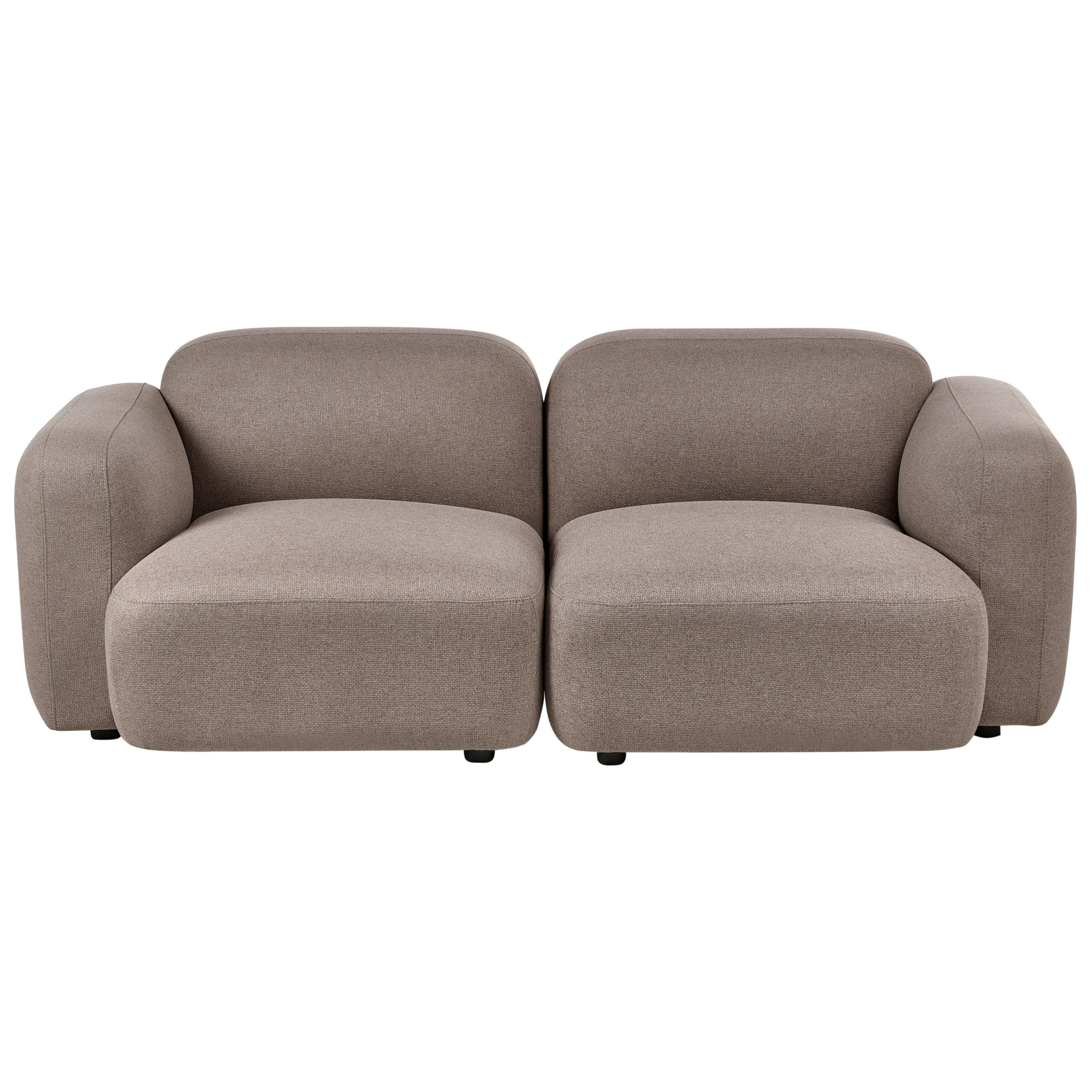 3-SITZER-SOFA Stoff Taupe Afoss - Taupe, Textil (195/71/94cm) - Beliani