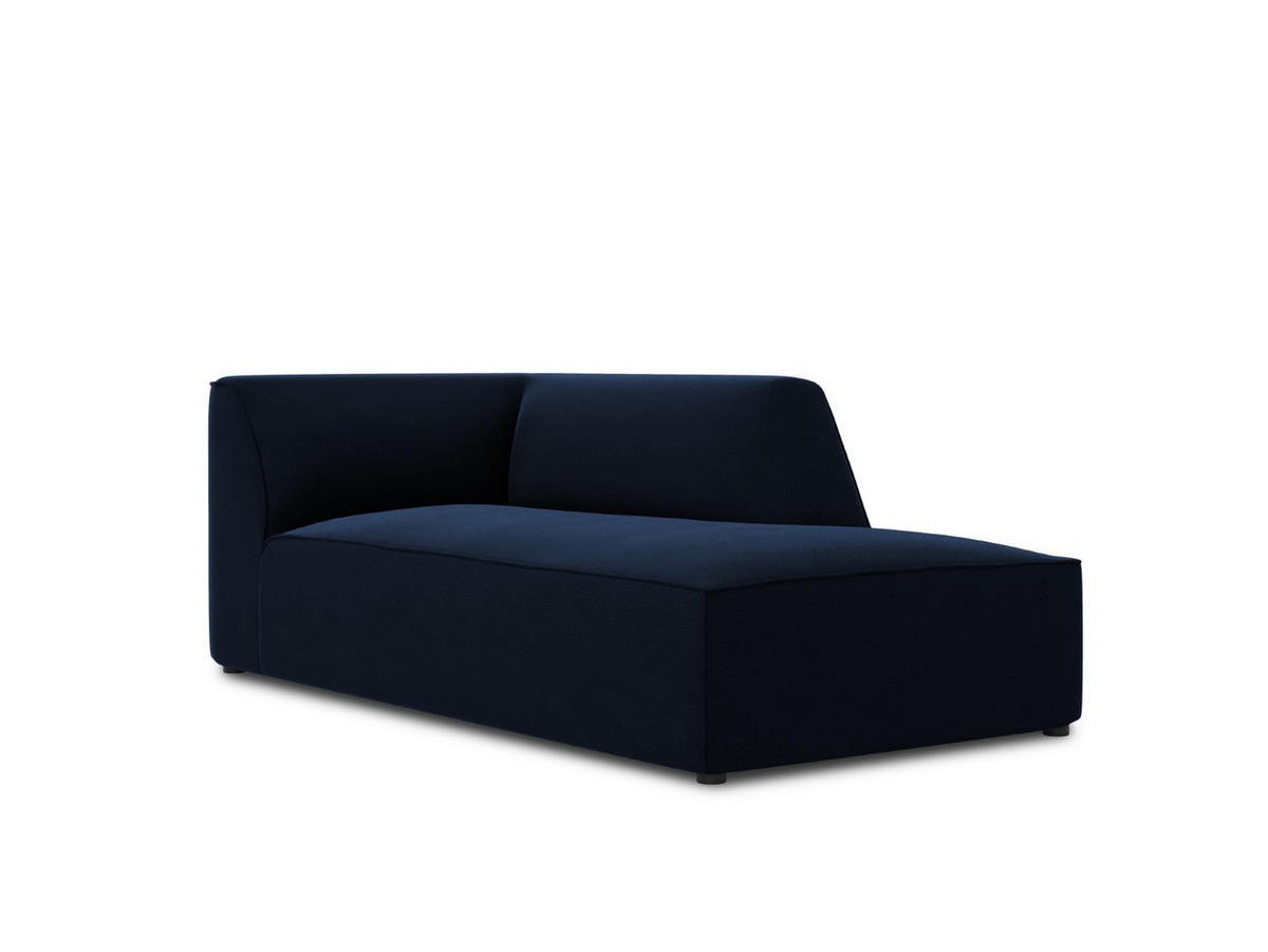 CHAISELONGUE rechts Ruby aus Samt königsblau - Blau, Textil (93/69/180cm) - Micadoni