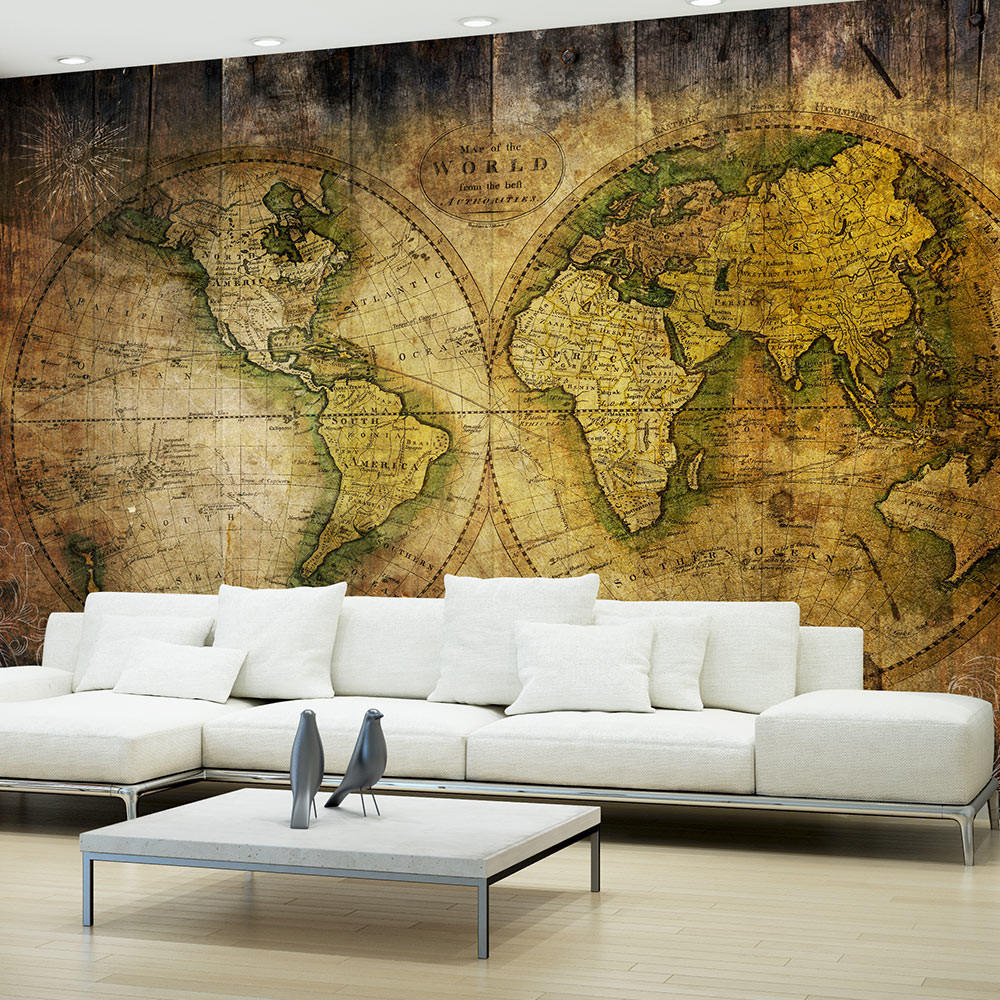 VLIESTAPETE Braun 300/210 cm - Braun/Grün, Textil (300/1cm) - KUNSTLOFT
