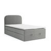 BOXBETT Hugo 100x200 Grau - Grau, Textil/Metall (100/200cm) - VLR BEDS
