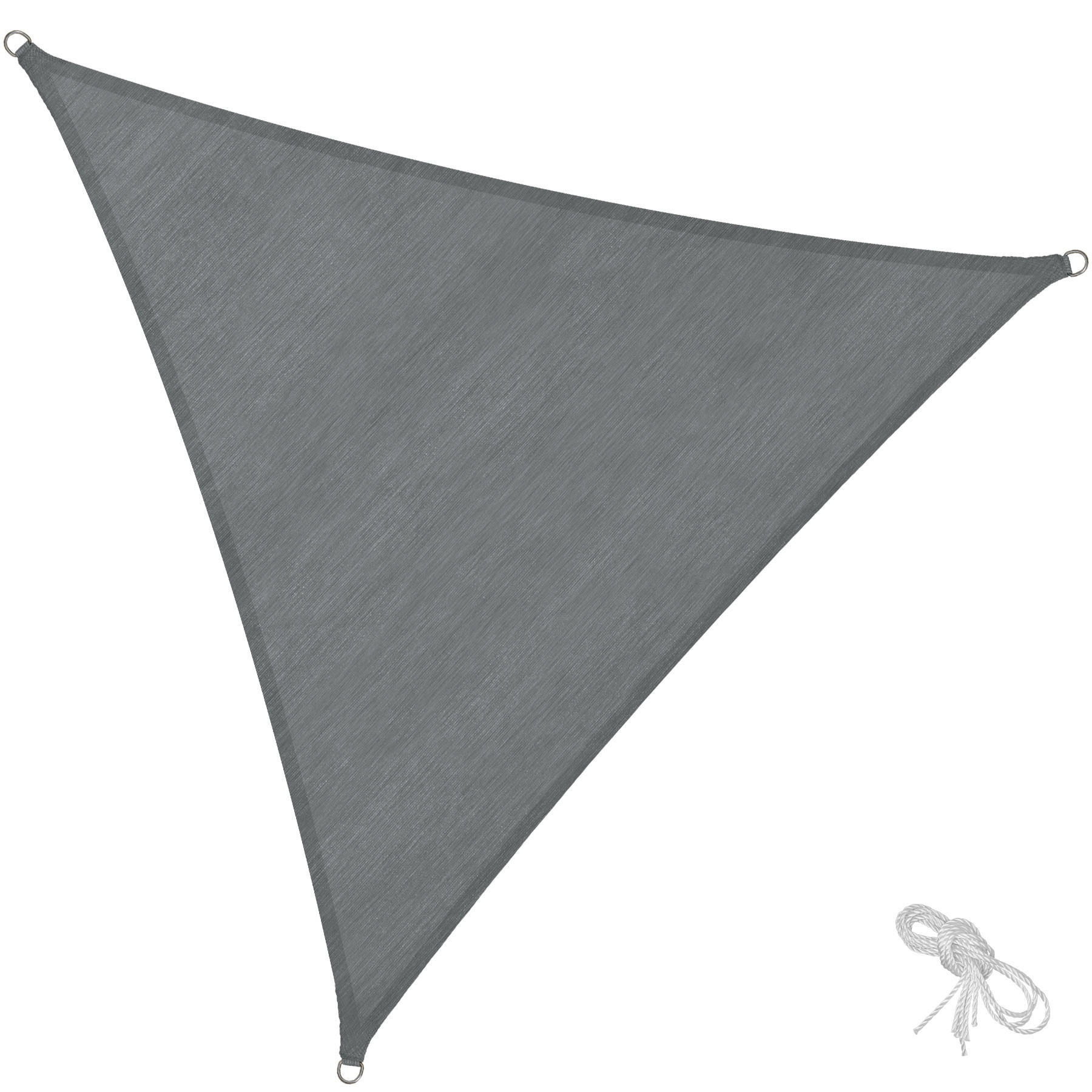 SONNENSEGEL ,inklusive Spannseile,grau - Grau, Kunststoff (400/400cm) - tectake