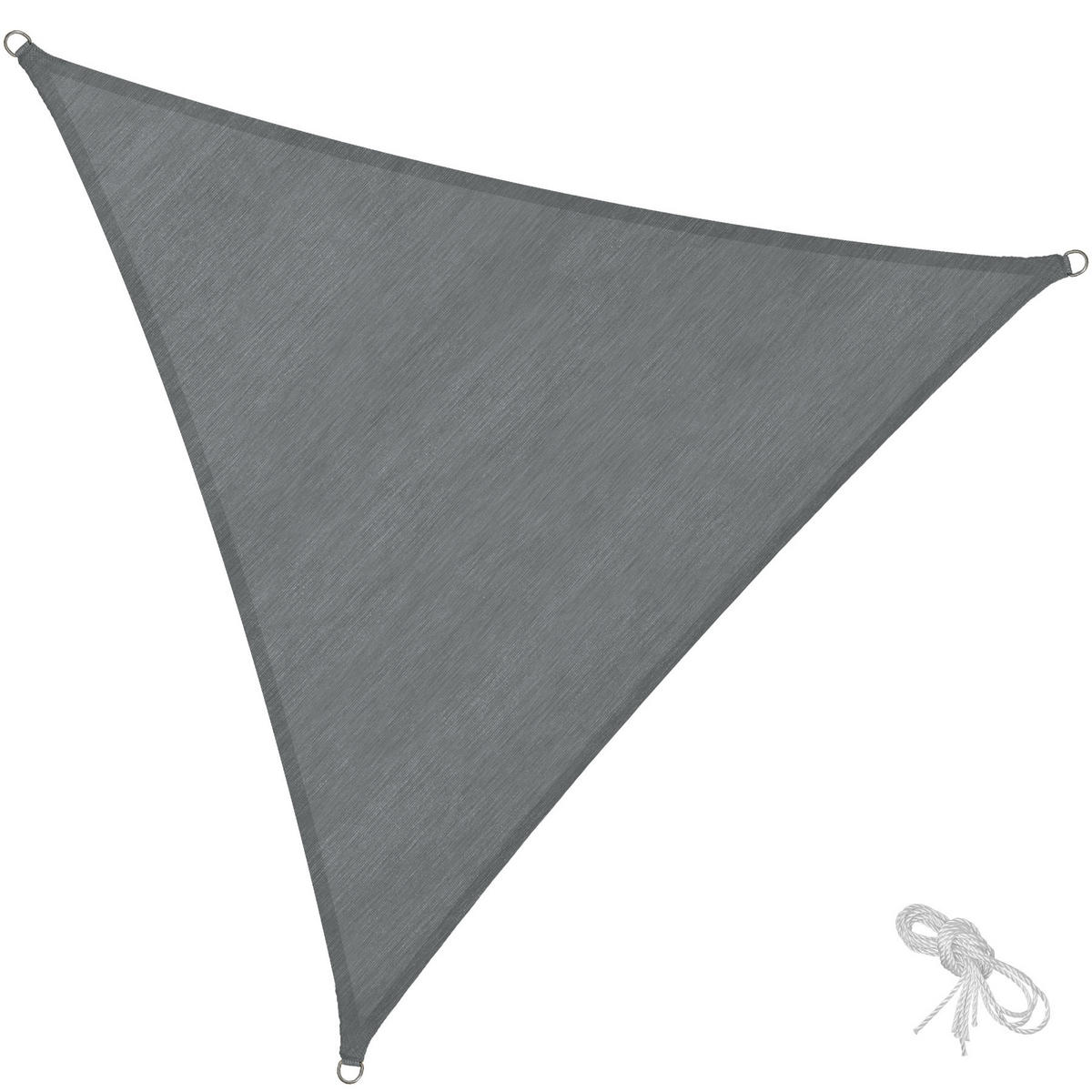 SONNENSEGEL ,inklusive Spannseile,grau - Grau, Kunststoff (400/400cm) - tectake