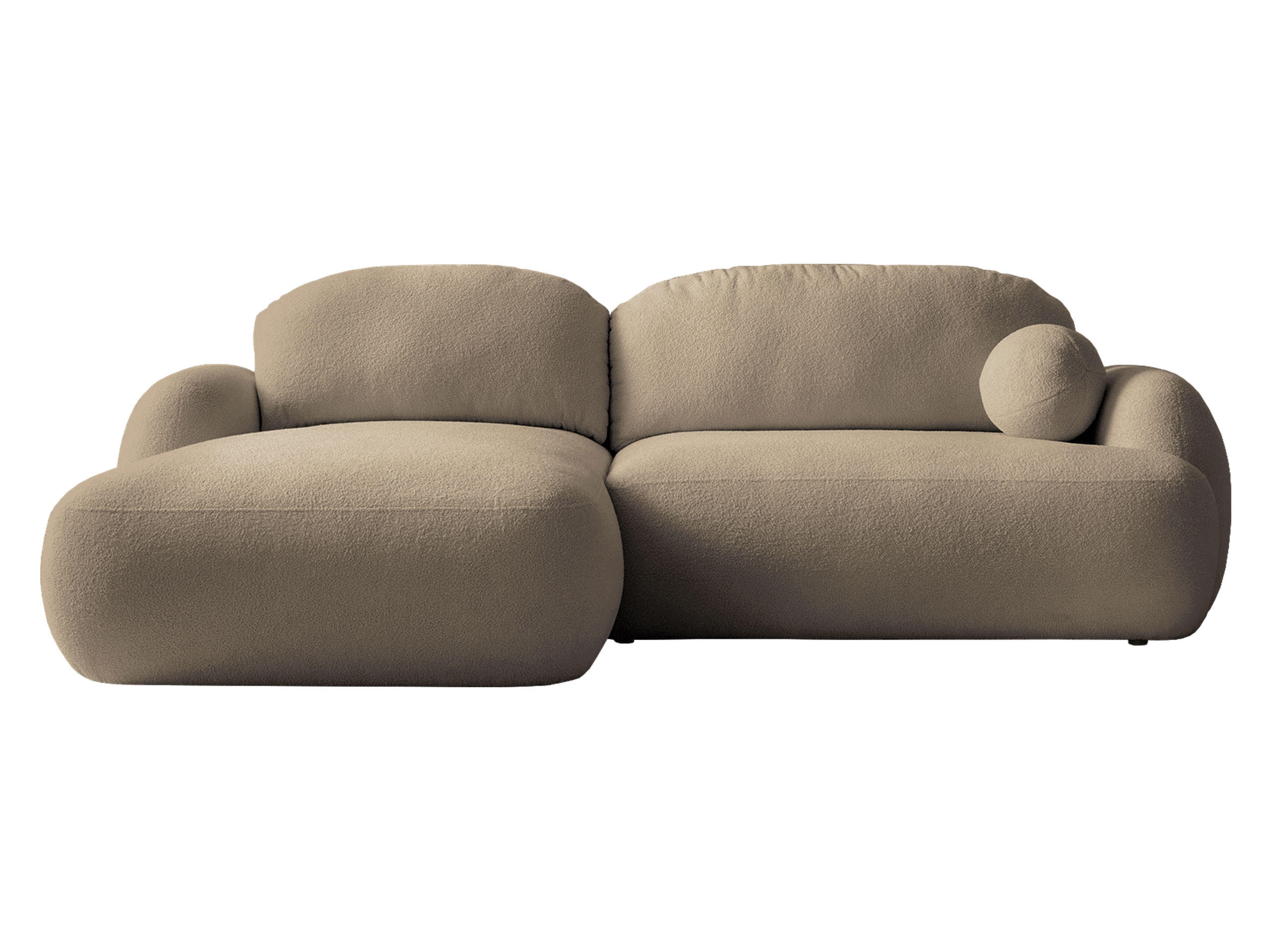 ECKSOFA Mayo, Seite: Links - Schwarz/Braun, Holz/Kunststoff (275/175cm) - MIRJAN24