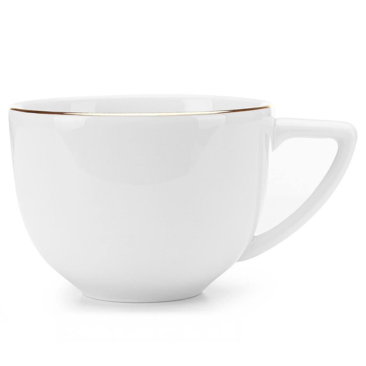 KAFFEESERVICE CARLINA 6-Personen 18-tlg - Goldfarben/Weiß, Keramik (19/2/19cm) - KONSIMO®