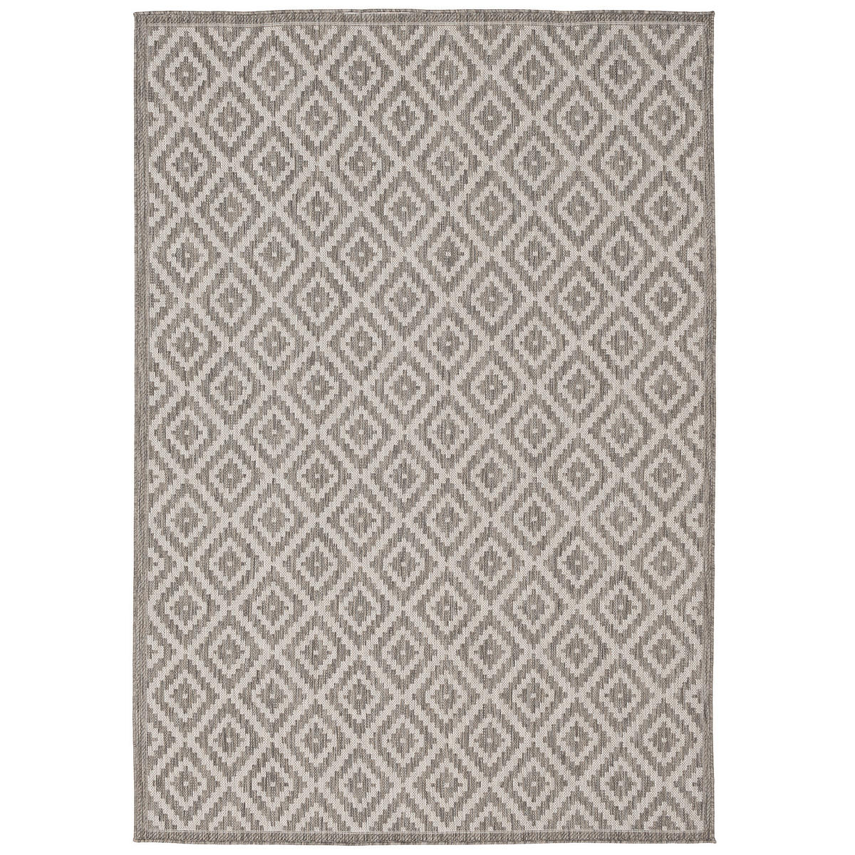 IN & OUTDOOR TEPPICH VALENCIA FLIESENOPTIK - Grau, Textil (80/150cm) - Pergamon