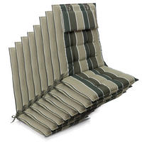 HOCHLEHNER Sun-HL 119x50x8cm Grün-Gestreift (8tlg) - Grün, Textil (50/120cm) - Beautissu 