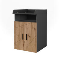 PŘEBALOVACÍ PULT Irma Antracit/Artisan - antracitová/dub artisan, kompozitní dřevo (60/97/68.1cm) - Vicco