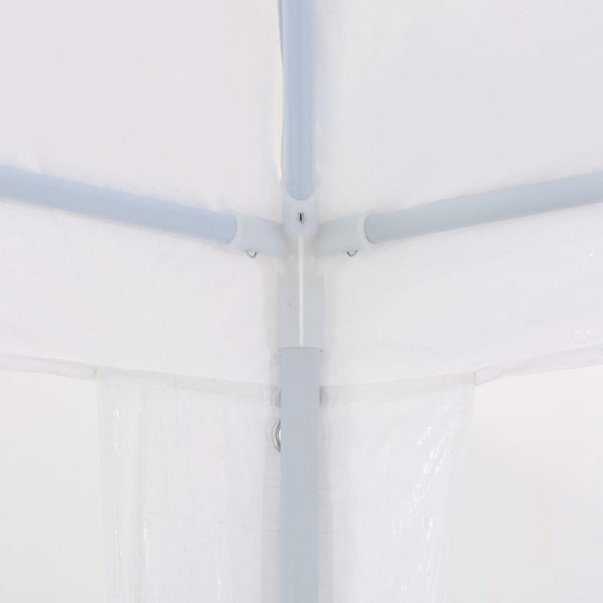 PARTYZELT 3/9 M Pe Weiss - Weiß, Kunststoff (300/255/900cm) - vidaXL