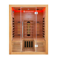 INFRAROTKABINE Helsinki 150 mit Dual-Technologie & Hemlockholz - Naturfarben, Holz (150/190/150cm) - Artsauna