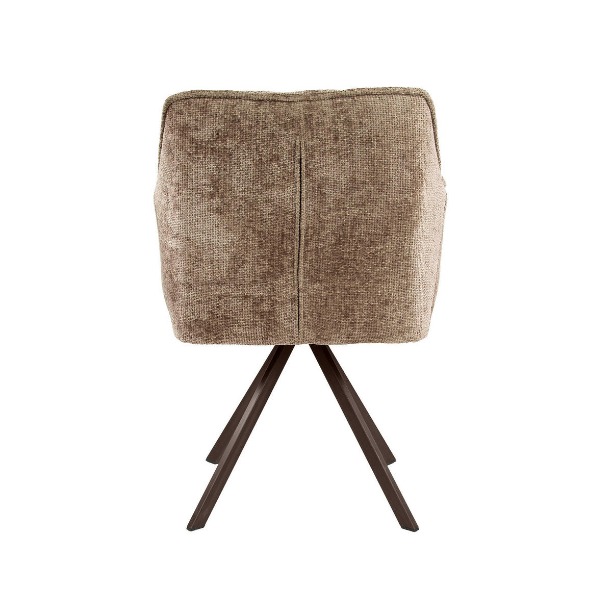 ESSZIMMERSTÜHLE Raster Braun 60/63/81 cm - 2er-Set - Braun, Textil (63/81/60cm) - Hoyz Collection