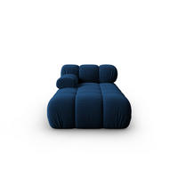 CHAISELONGUE links Bellis aus Samt königsblau - Blau, Textil (97/62/157cm) - Micadoni