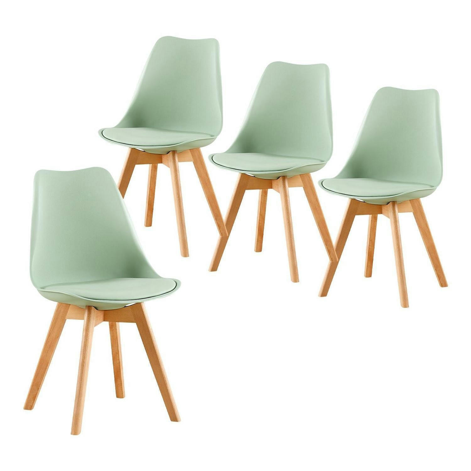 ESSZIMMERSTUHL 4er Set Eiscreme Grün - Grün, Kunststoff (41/82/47.5cm)