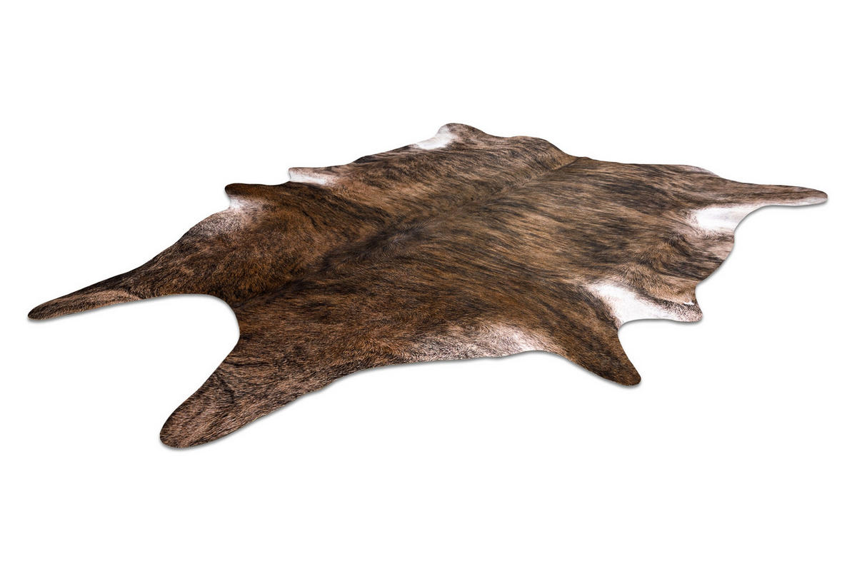 TEPPICH Künstliches Rindsleder 100/150 cm - Braun, Textil (100/150cm) - rugsX
