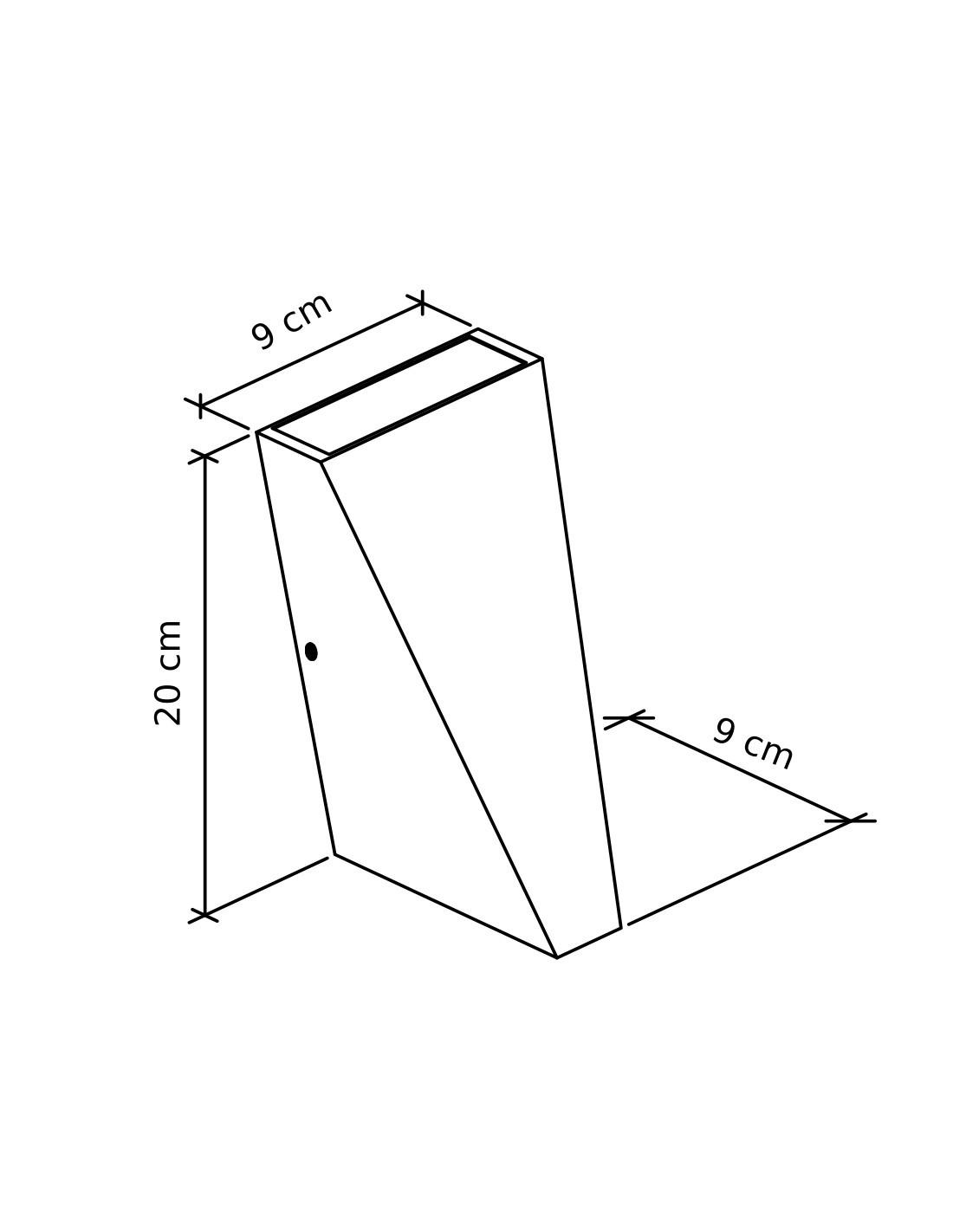 WANDLEUCHTE Helsinki, Weiß, 20cm - Weiß, Metall (9/20/9cm) - KOSILUM