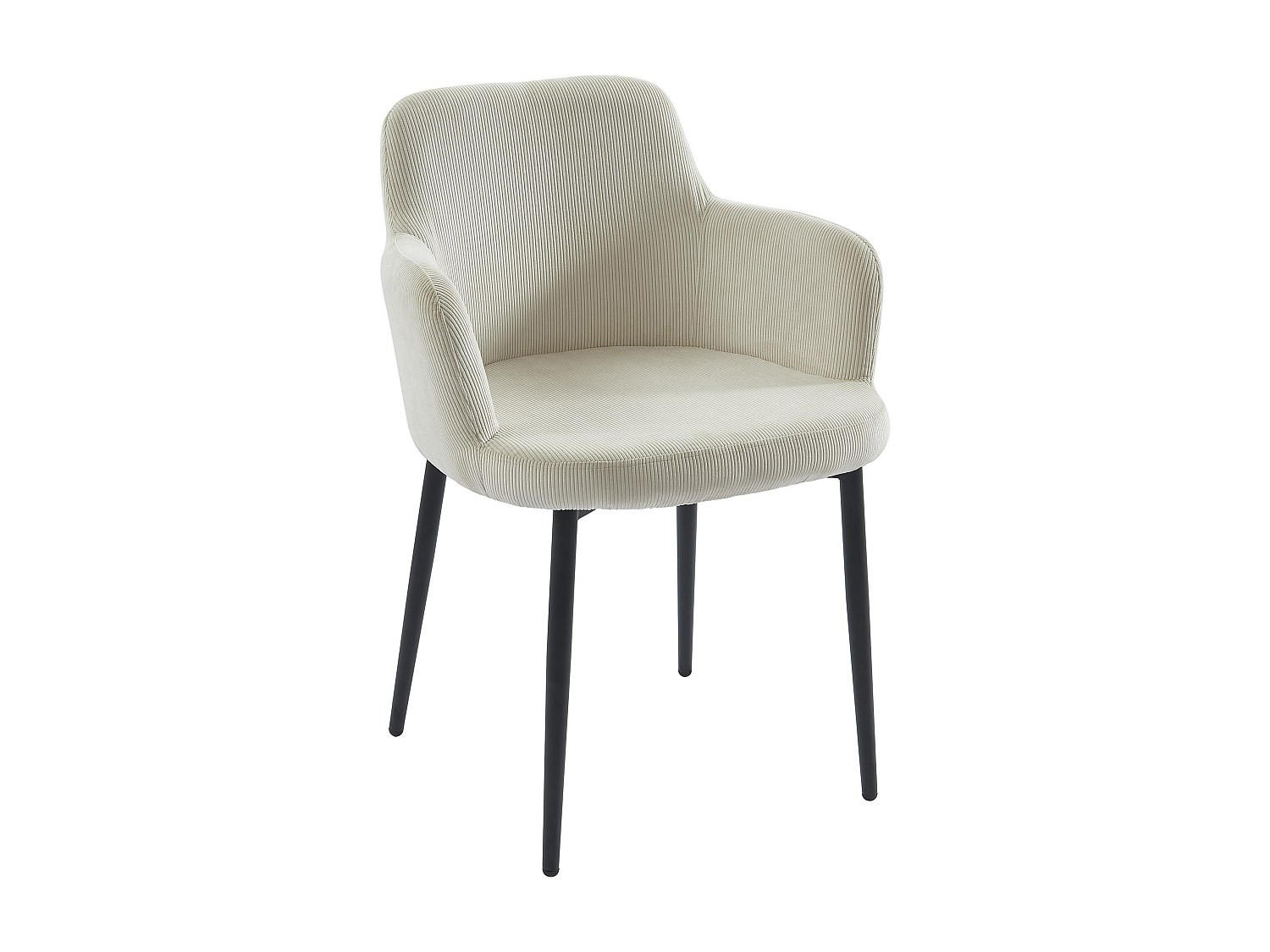 STUHL - 80 cm x 59 cm - stoff - cremefarben Celola - Creme, Textil (80/82/59cm) - Vente-Unique