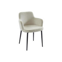 STUHL - 80 cm x 59 cm - stoff - cremefarben Celola - Creme, Textil (80/82/59cm) - Vente-Unique