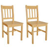 ESSZIMMERSTÜHLE 2er set Kiefernholz - Beige, Holz (45.5/85.5/41.5cm) - vidaXL