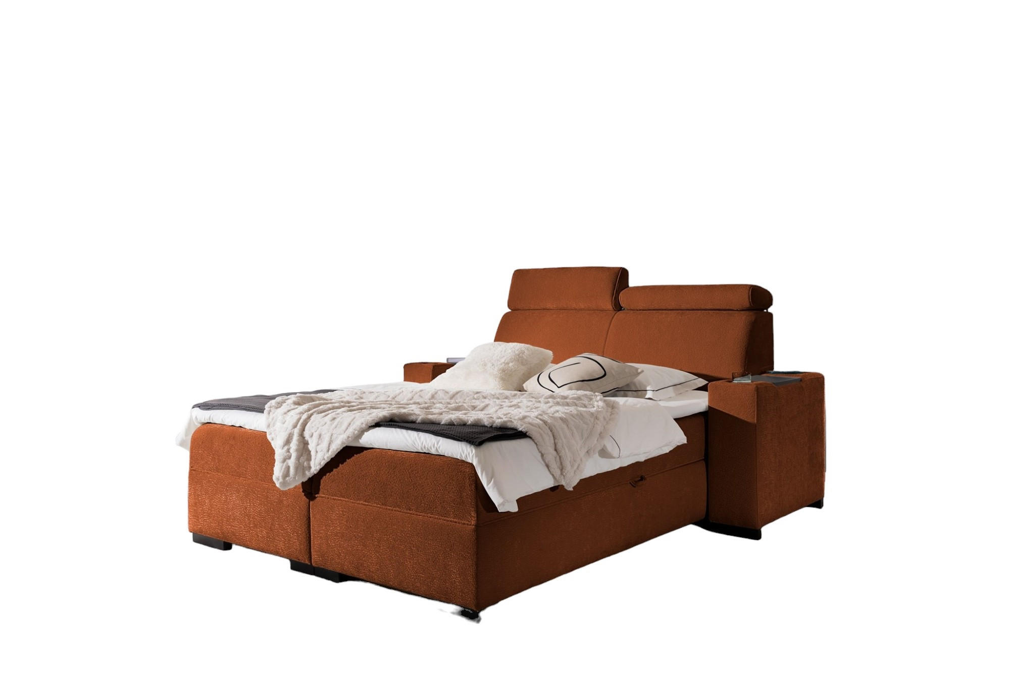 Fun Möbel Boxbett Rotbraun 160x200 cm