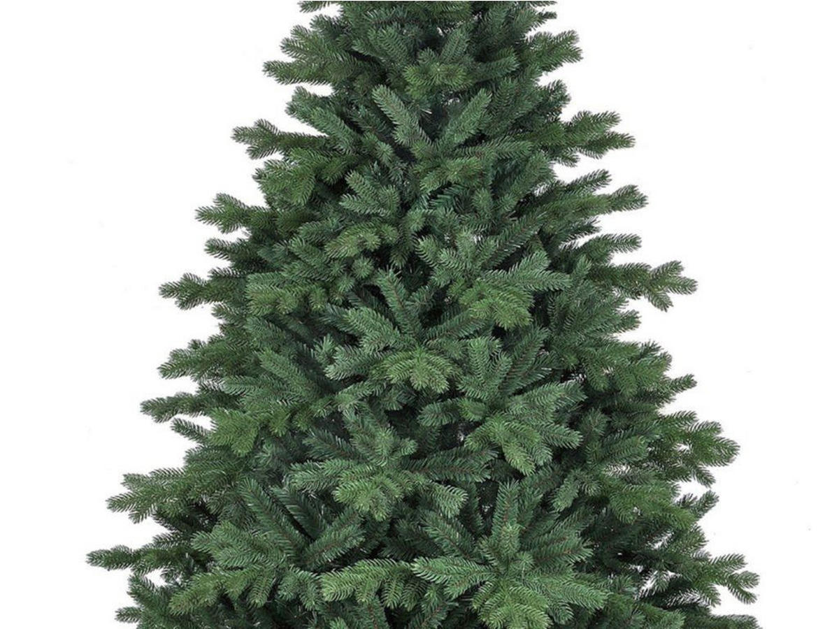 WEIHNACHTSBAUM künstlicher 270 cm, HIMMELSSILBER, mit 131-teiligem Weihnachtsbaumschmuck, inkl. Metallständer und Aufbewahrungsbox - Blau/Silberfarben, Kunststoff/Metall (157/270cm) - LAALU