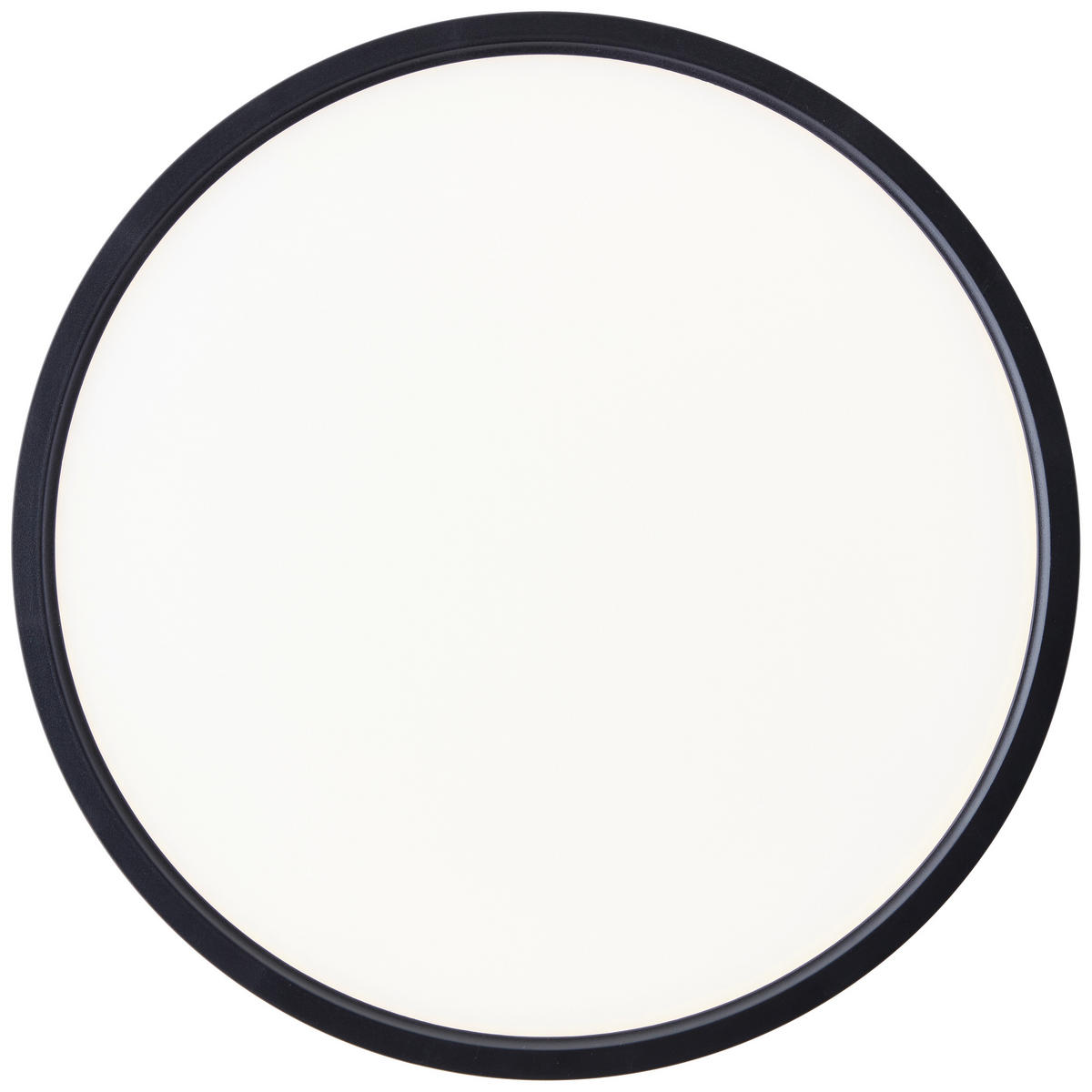 LED DECKENLEUCHTE Lotti Schwarz/Weiß 30/30/3 cm - Multicolor, Kunststoff (30/30/3cm) - Brilliant