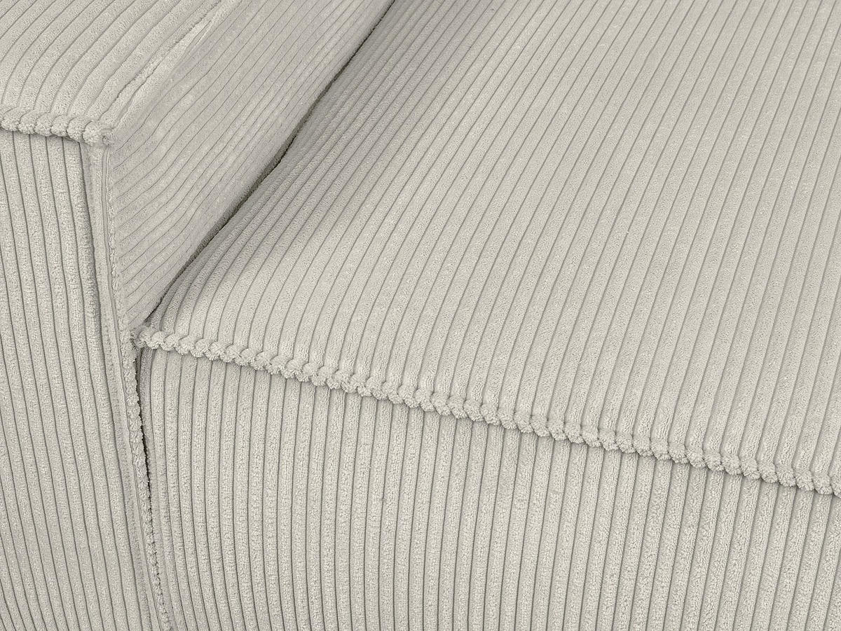 SESSEL mit gerader Rückenlehne - 1 -Sitzer - Samt - beige - AMELIA - Beige, Textil (120/85/86cm) - Vente-Unique