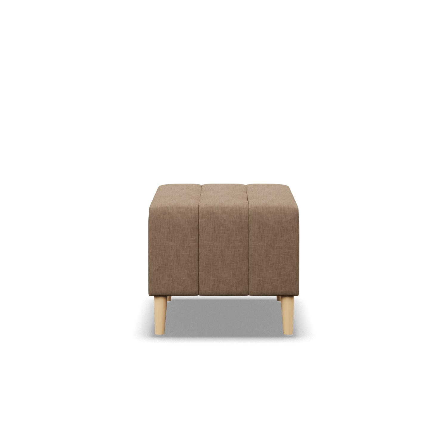 SITZPOUF 50x50 ELMA, Braun - Braun, Textil (50/40/50cm)