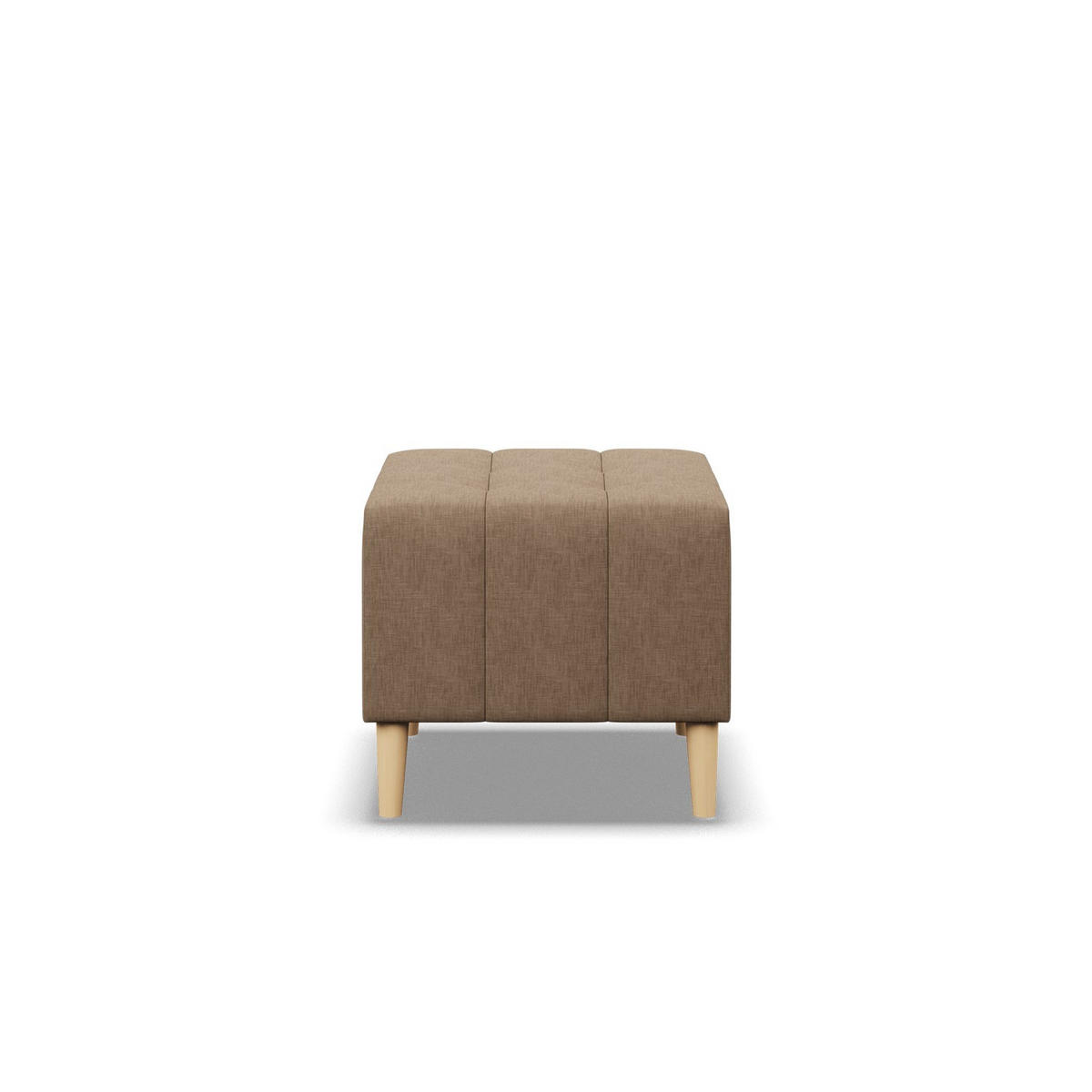 SITZPOUF 50x50 ELMA, Braun - Braun, Textil (50/40/50cm)