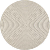 TEPPICH Outdoor Abstrakt MEZEN Polypropylen Beige 160 x 160 cm - Beige, Textil (160/160cm) - KADIMA DESIGN
